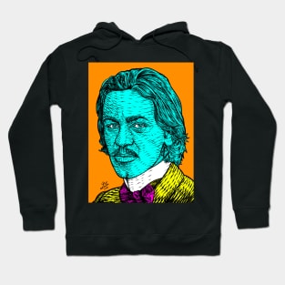 BLAISE CENDRARS ink and acrylic portrait Hoodie